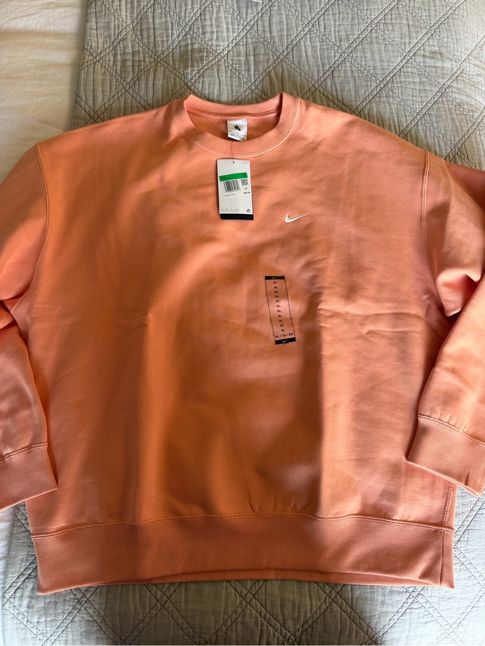 Nike Men’s Crewneck Sweatshirt - Coral Peach